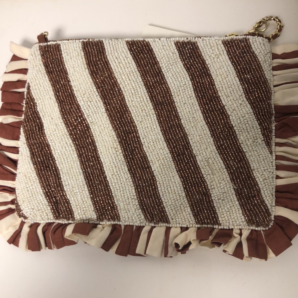 BEADED MONOGRAM CLUTCH - Picture 4 of 7